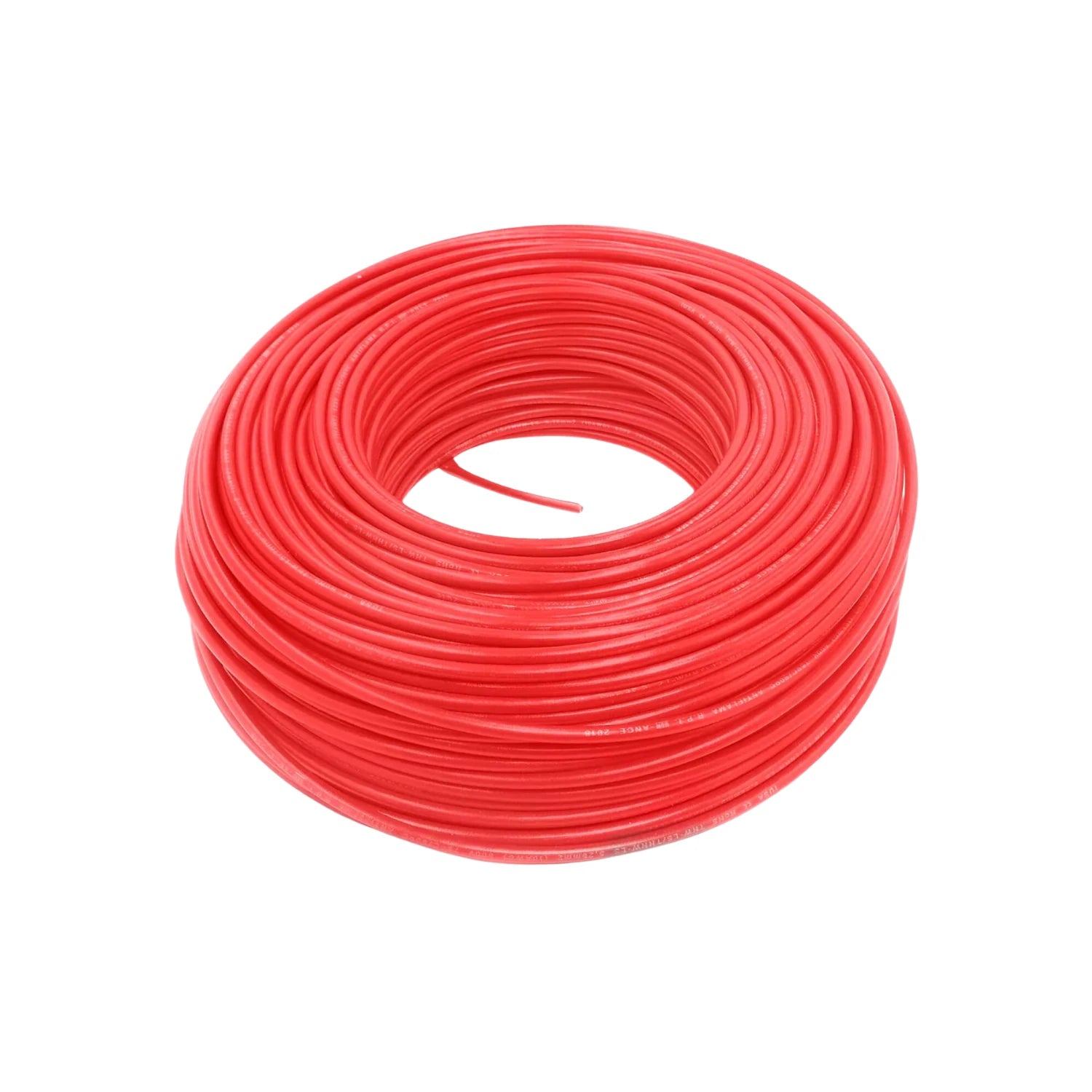Rollo de cable eléctrico IUSA rojo antiflama 4mm² para instalaciones residenciales o comerciales