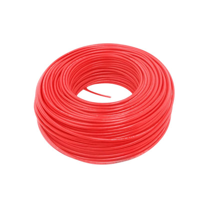 Rollo de cable eléctrico IUSA THW-LS antiflama de 6.20mm² (Calibre 10) rojo 100m 600V 90°C
