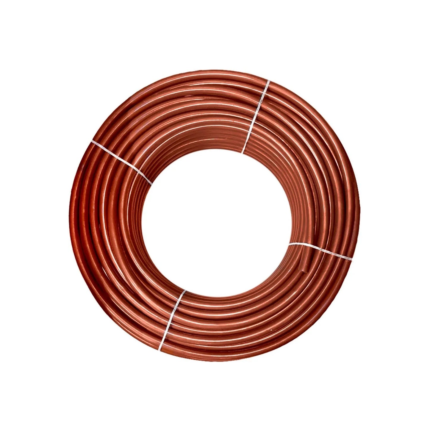 Rollo de poliducto naranja de 3/4 pulgada x 100 metros para instalaciones de agua y riego