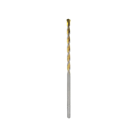 Broca para concreto 1/4x6 pulgadas con punta de carburo, revestimiento dorado para taladro percutor