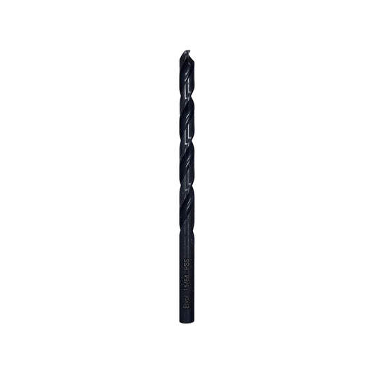 Broca helicoidal Elyot 15/64 HSS negra para perforación de metal y madera