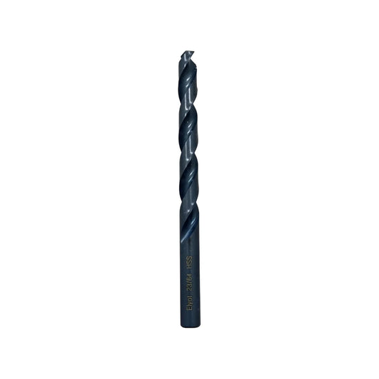 Broca de acero de alta velocidad Elyot 23/64 HSS para taladro, ideal para metal y madera.