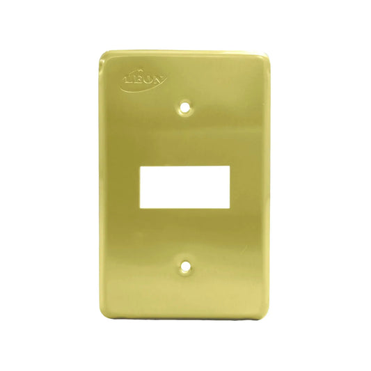 Placa 1 ventana dorada León PA01