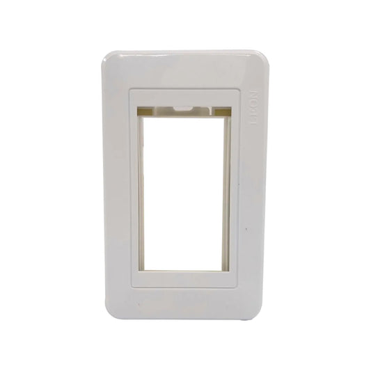 Placa 3 ventanas blanca León L118-72