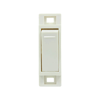 Apagador sencillo blanco para luz, interruptor eléctrico de pared