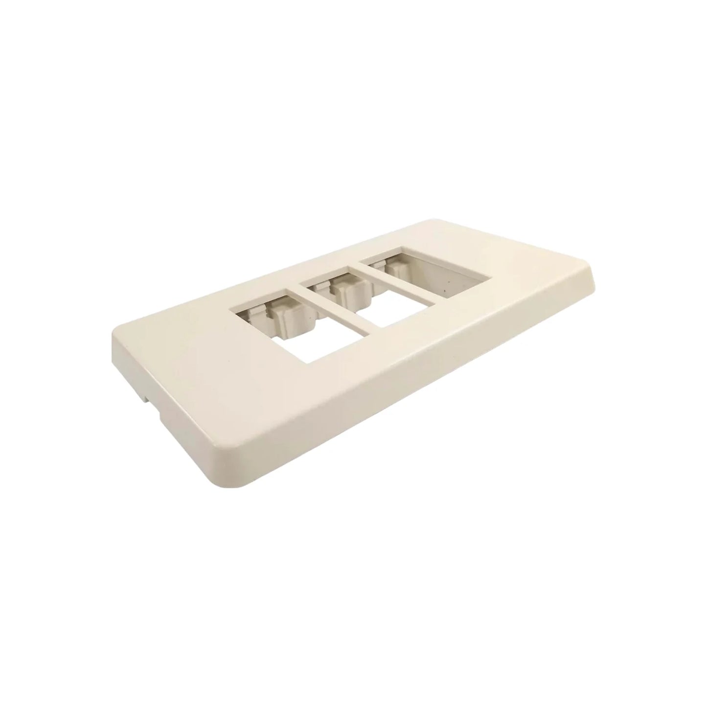 Placa 3 ventanas marfil León LP06/LP03