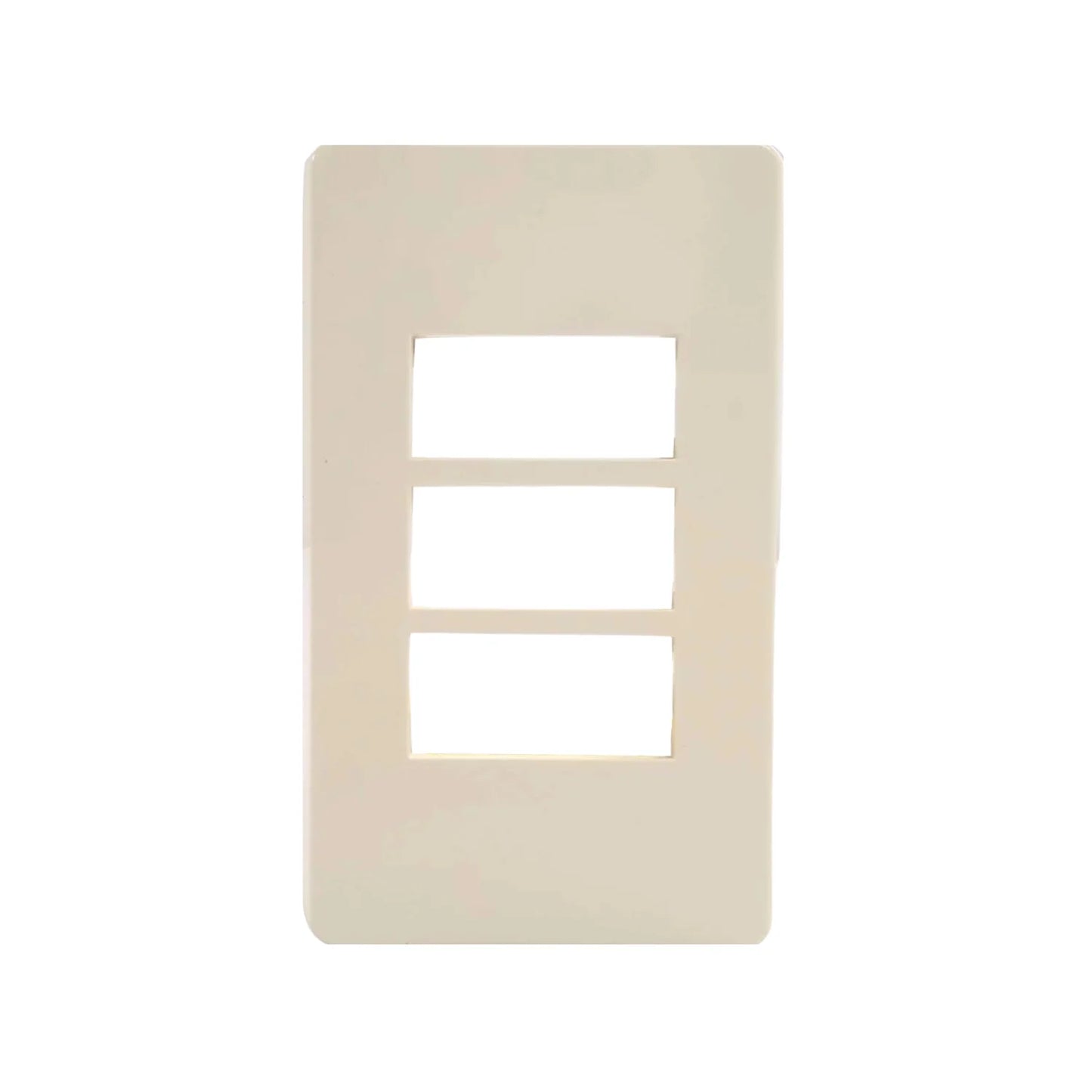 Placa 3 ventanas marfil León LP06/LP03