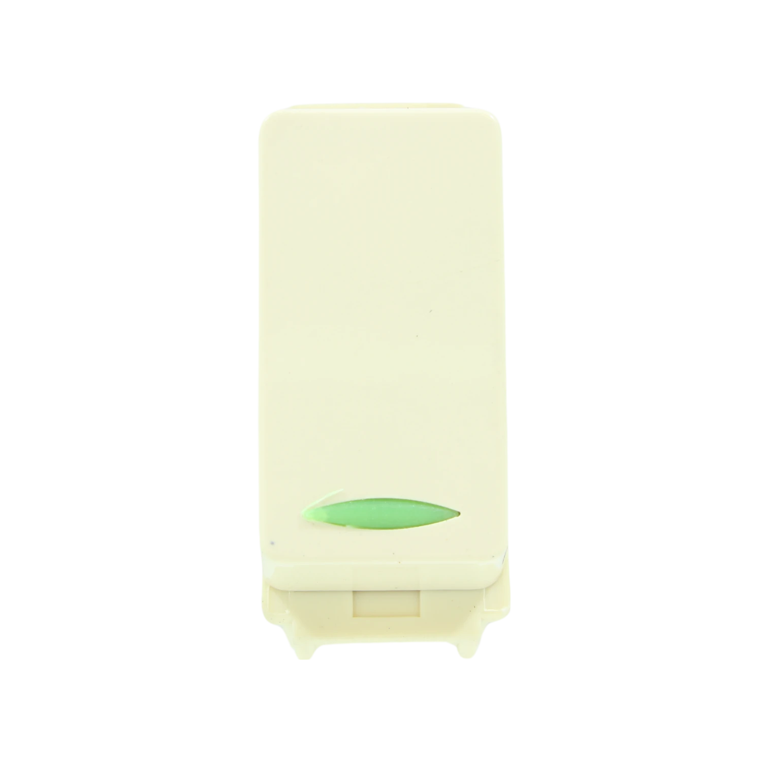 Apagador sencillo marfil tipo evolution con luz indicadora verde