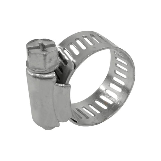 Abrazadera sin fin de acero, ajustable con tornillo hexagonal, para mangueras de automoción y fontanería