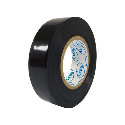Cinta aislante eléctrica negra León, rollo para instalaciones y reparaciones de ferretería