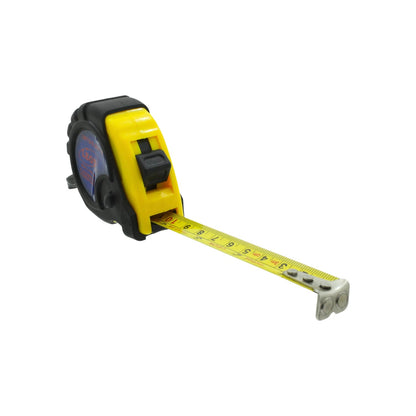 Flexómetro León amarillo y negro, cinta métrica de 3m para medición en construcción y ferretería