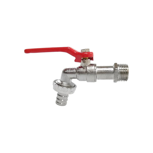 Llave de jardín 1/2" niquelada León LLJAR1/4