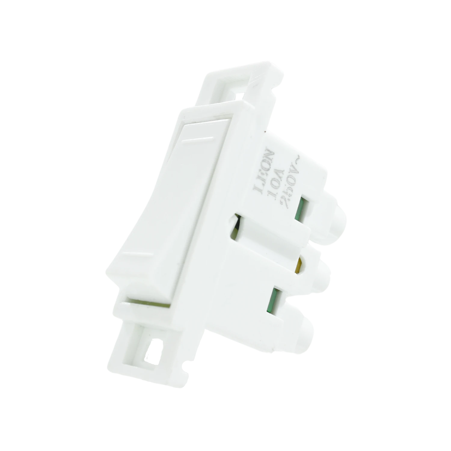 Apagador de escalera blanco marca LEON, interruptor eléctrico modular 10A 250V~