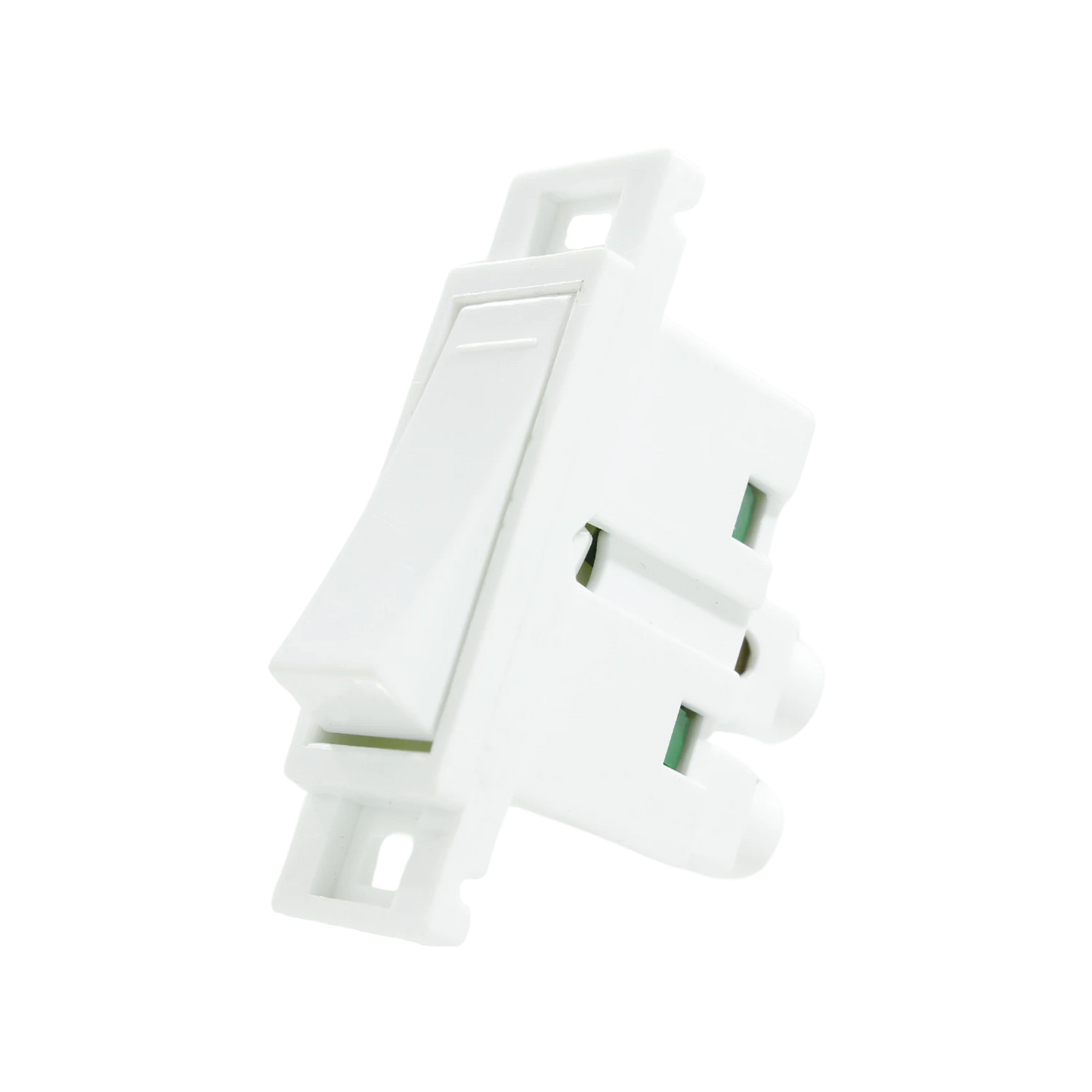 Apagador eléctrico sencillo blanco, interruptor de luz modular para instalación en pared, conexión tipo muela