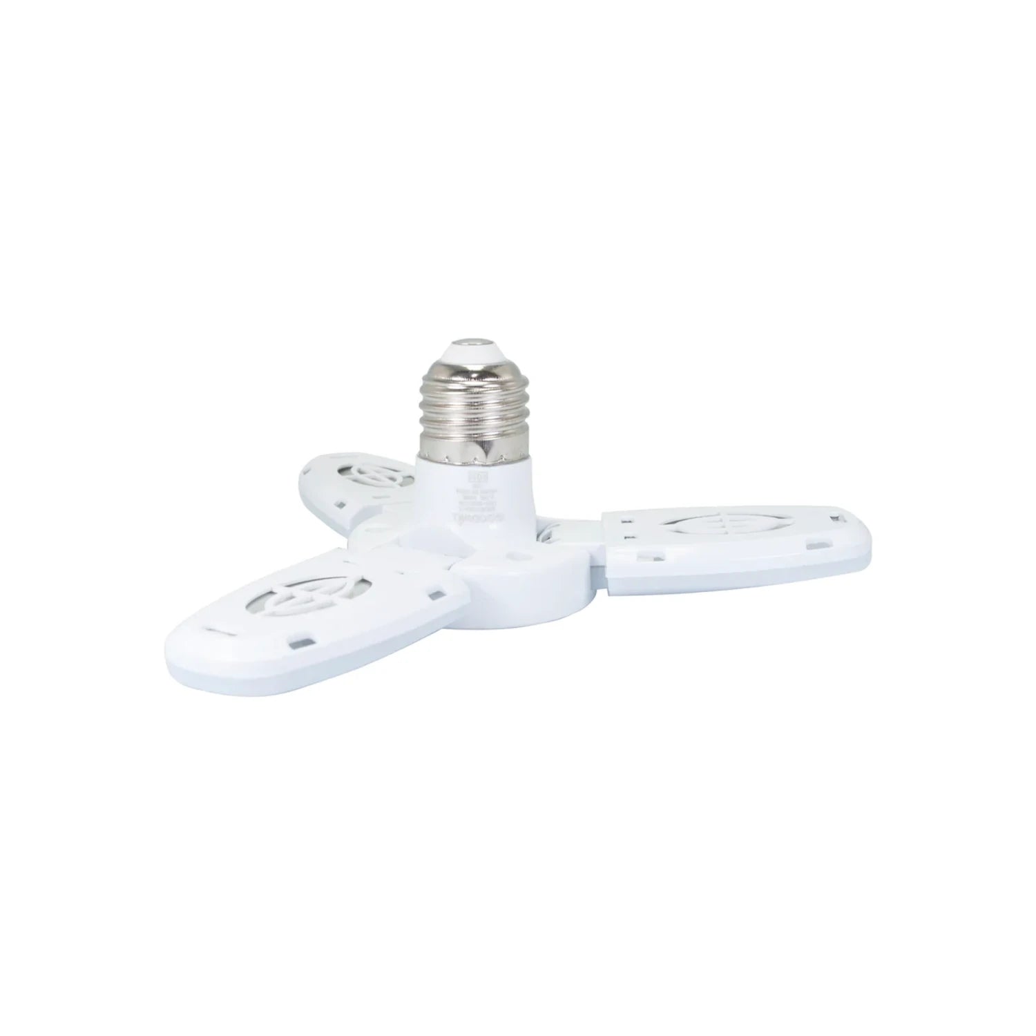 Lámpara LED blanca 18W con 3 aspas plegables mini y base E27