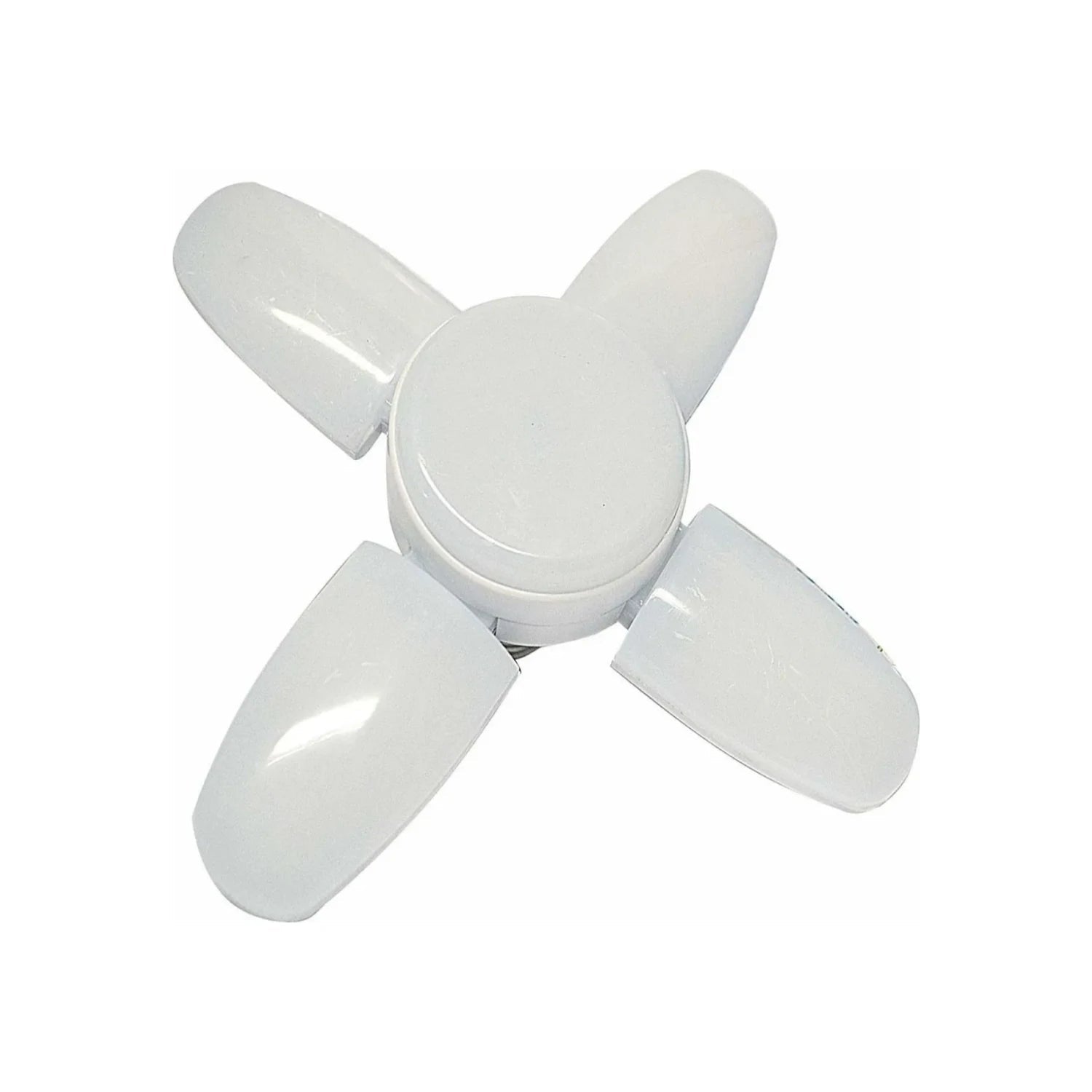 Lámpara LED blanca 28W con 4 aspas plegables para iluminación eficiente