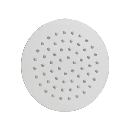 Plato de regadera circular cromado con boquillas de silicona gris antical para cabezal de ducha de baño