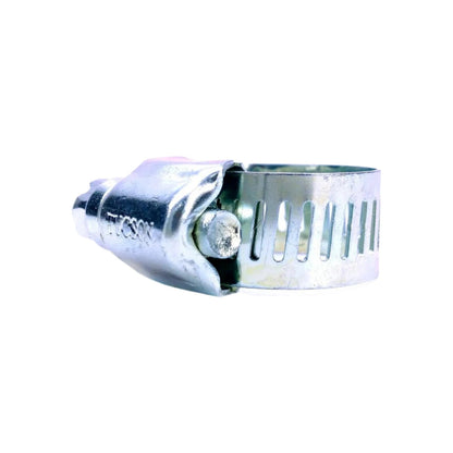 Abrazadera sin fin metálica galvanizada para mangueras, banda perforada con tornillo de ajuste