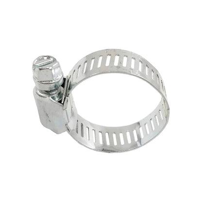 Abrazadera sin fin #12 de 1 1/4" metálica, para mangueras y tubos. Sujeción segura y ajustable.