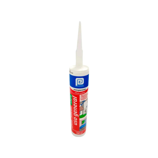 Sellador silicón transparente acético Pennsylvania 280ml uso general