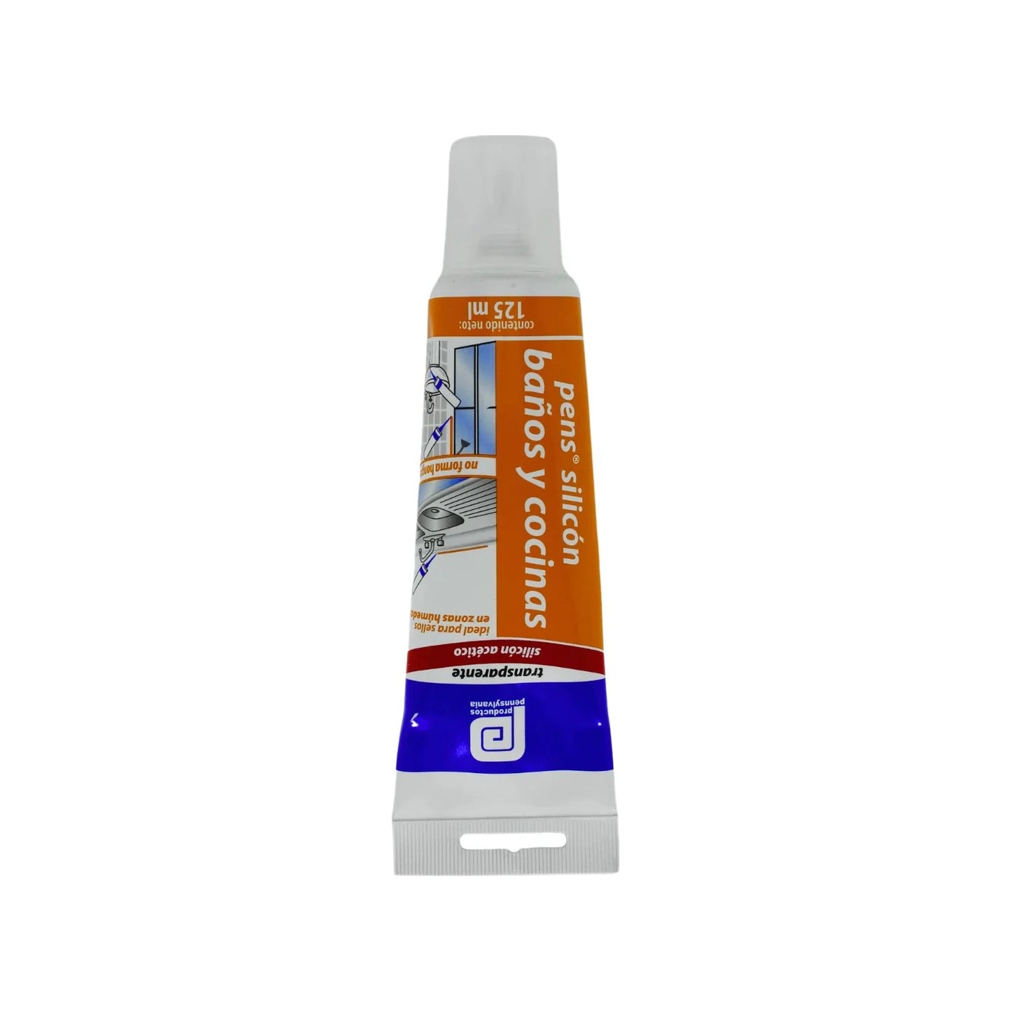Silicón transparente 125 ml baño/cocina Pennsylvania SSI4T09