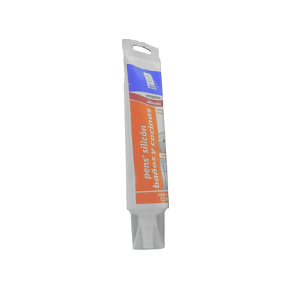 Silicón transparente pens para baños y cocinas 125ml sellador acético antihongos