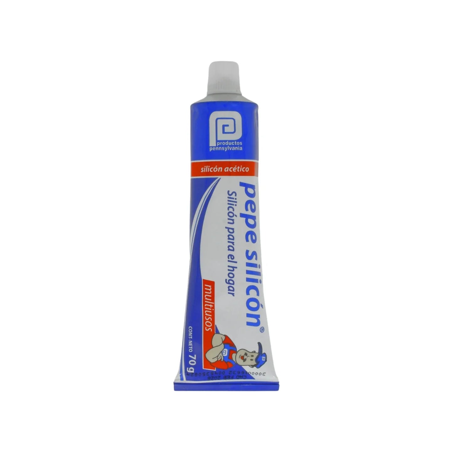 Tubo de silicón acético multiusos Pennsylvania para el hogar 70g transparente