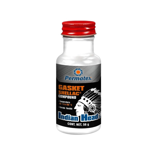 Sellador Permatex Gasket Shellac Compound Indian Head, para juntas, 56g, curado flexible, alta temperatura