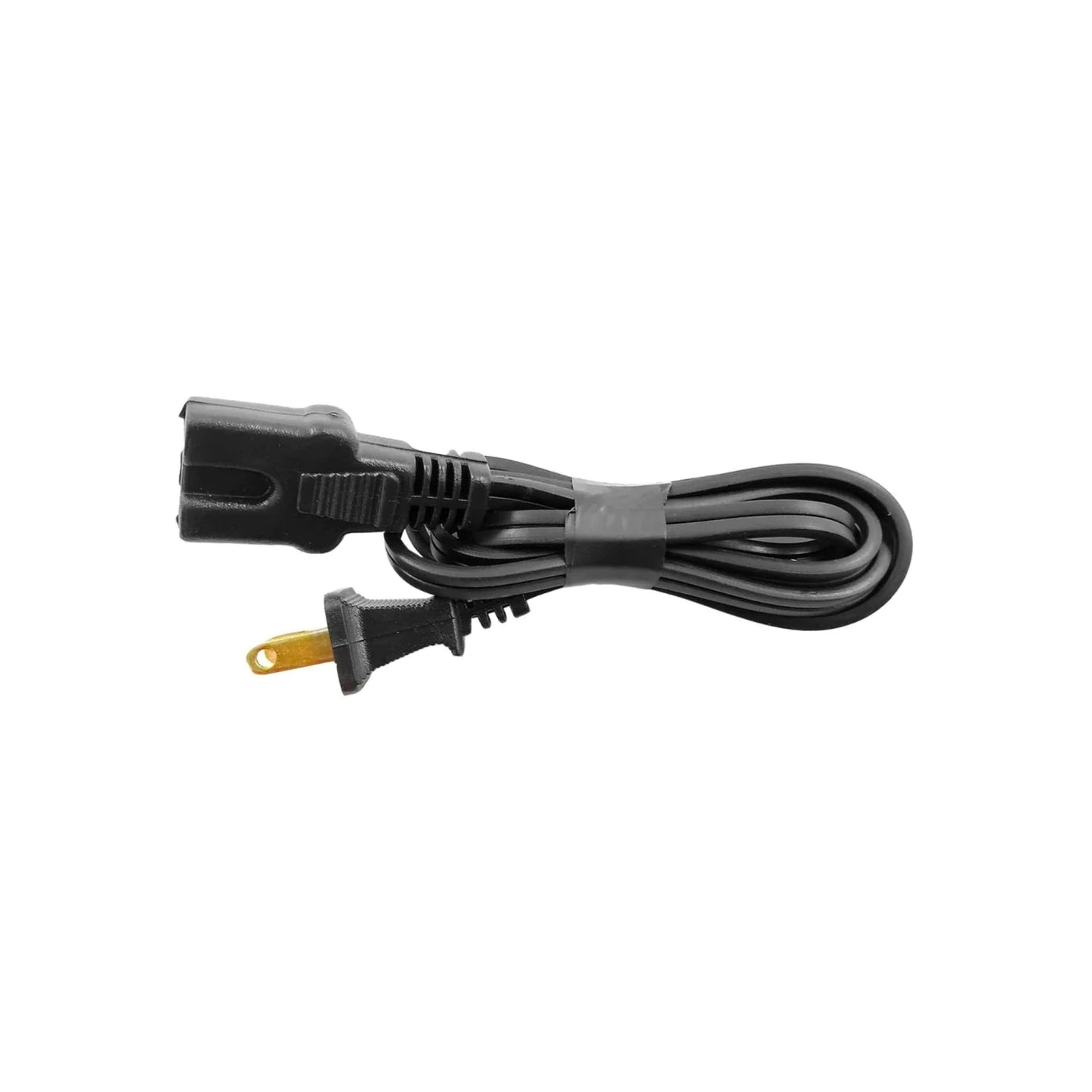 Cable de alimentación negro para grabadora con enchufe plano y conector tipo figura 8