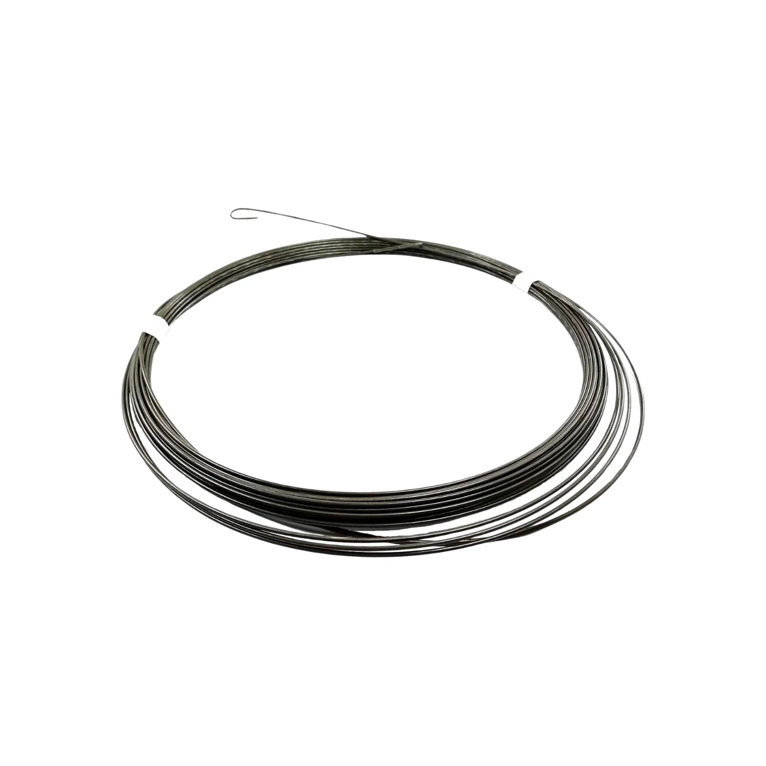 Guía para cableado de acero flexible, bobina de alambre metálico oscuro, 10 metros para instalaciones