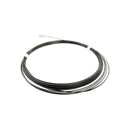 Guía pasacables de acero enrollada, color gris oscuro, para instalación y tendido de cables eléctricos