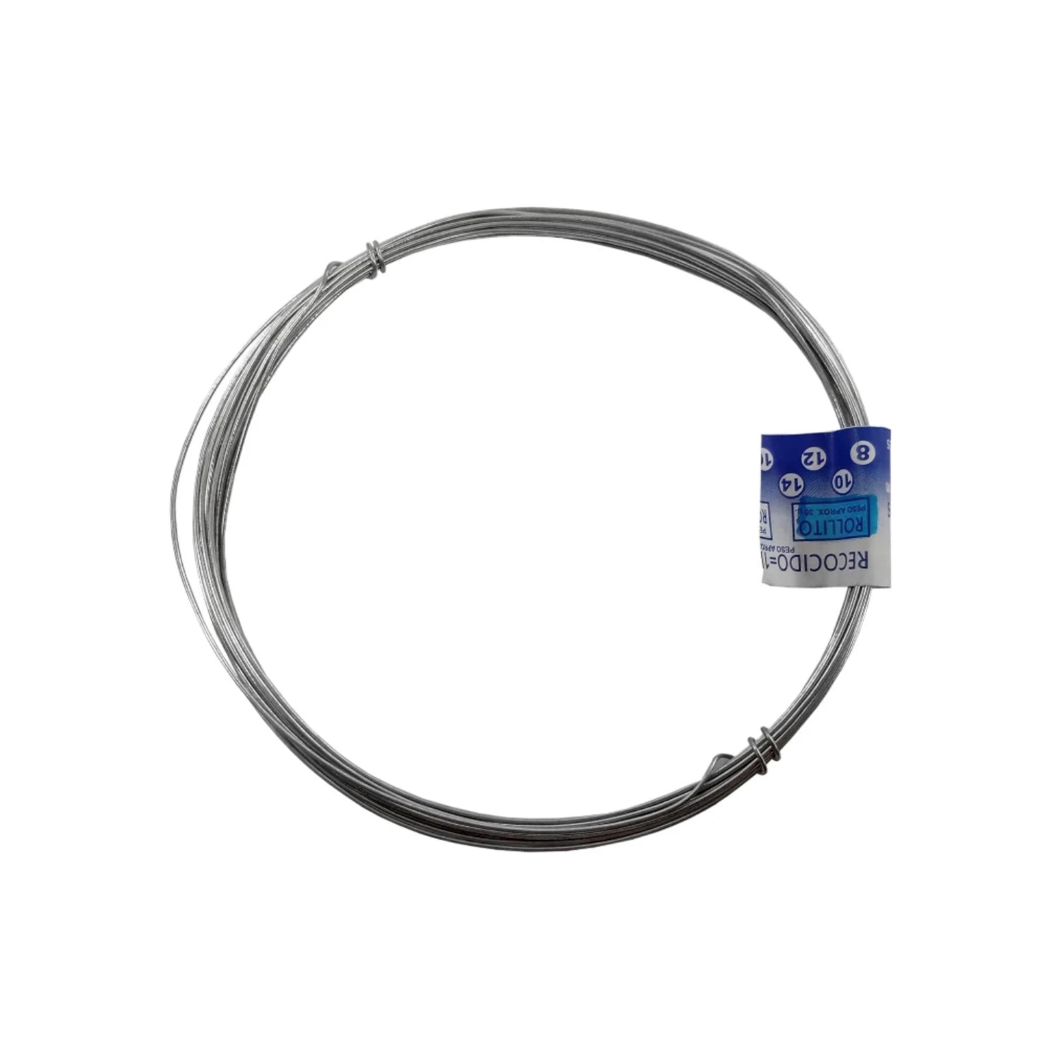 Alambre recocido en rollito, calibres 8-14, 20g, para uso general en ferretería