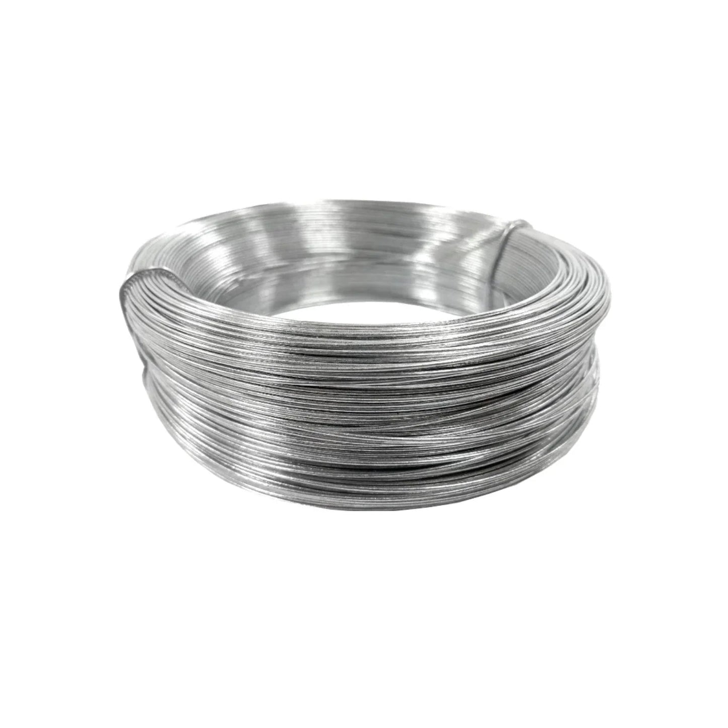 Rollo de alambre galvanizado calibre 20 color plata brillante para ferretería y trabajos de construcción