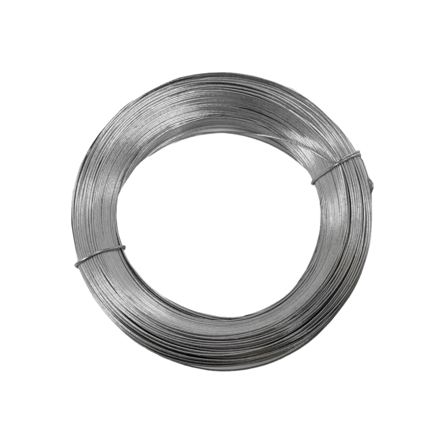 Alambre galvanizado calibre 20 un kilo en rollo, color plata, para usos generales en ferretería.