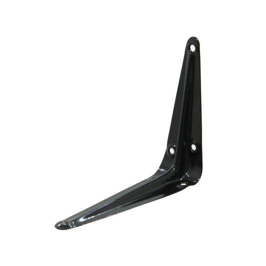 Ménsula negra de 4x5 pulgadas, soporte metálico angular para estantes y repisas, fijación resistente