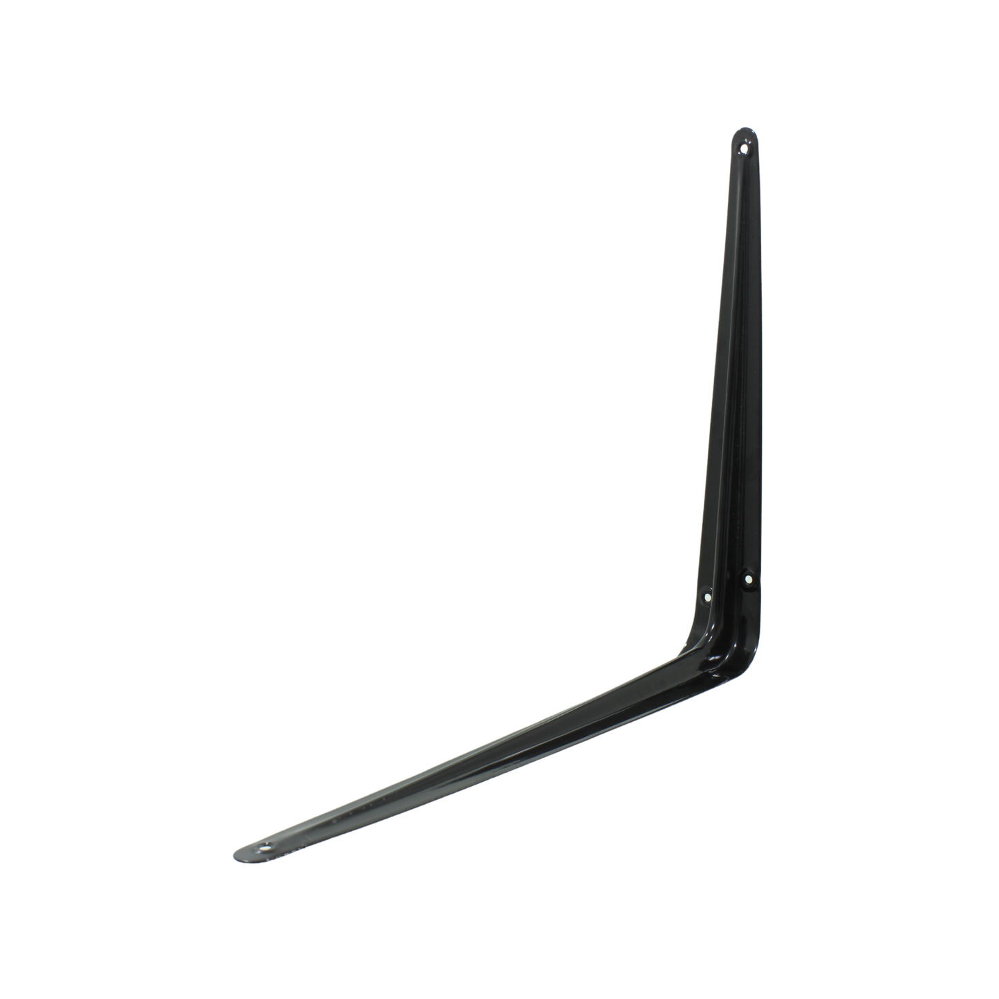 Ménsula de acero negra para estante, soporte angular de pared resistente