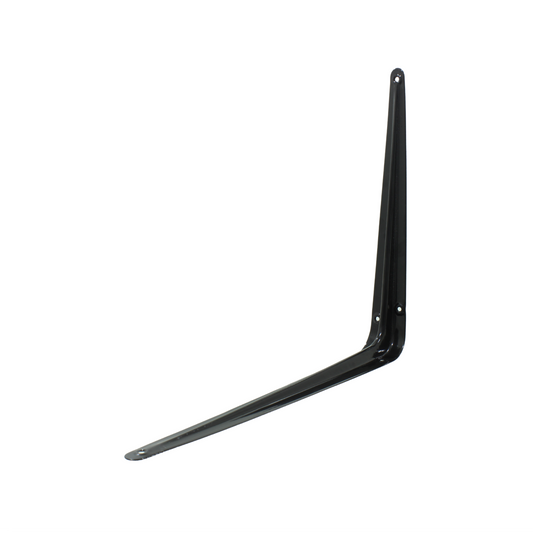 Ménsula de acero negra para estante, soporte angular de pared resistente