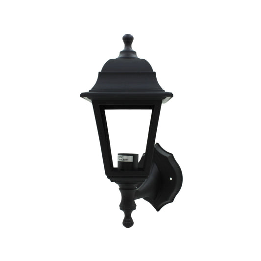 Lámpara farol de pared clásico negro para exterior, con capacidad para bombillas de 127V y máximo 60W