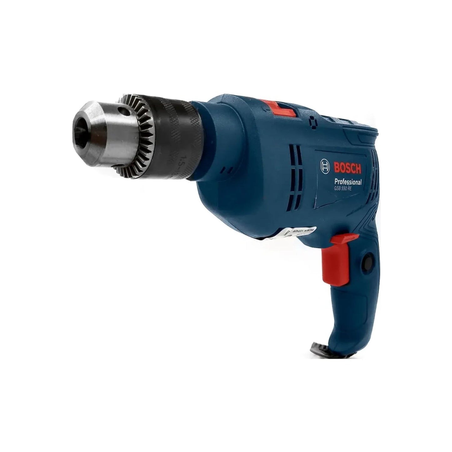 Rotomartillo eléctrico Bosch GSB 550 RE azul, 550W, 1/2 pulgada para taladrar concreto y metal