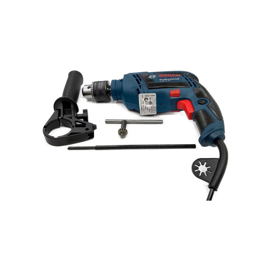 Rotomartillo Bosch GSB 13 RE azul 650W con mango auxiliar, llave y medidor de profundidad de 1/2 pulgada