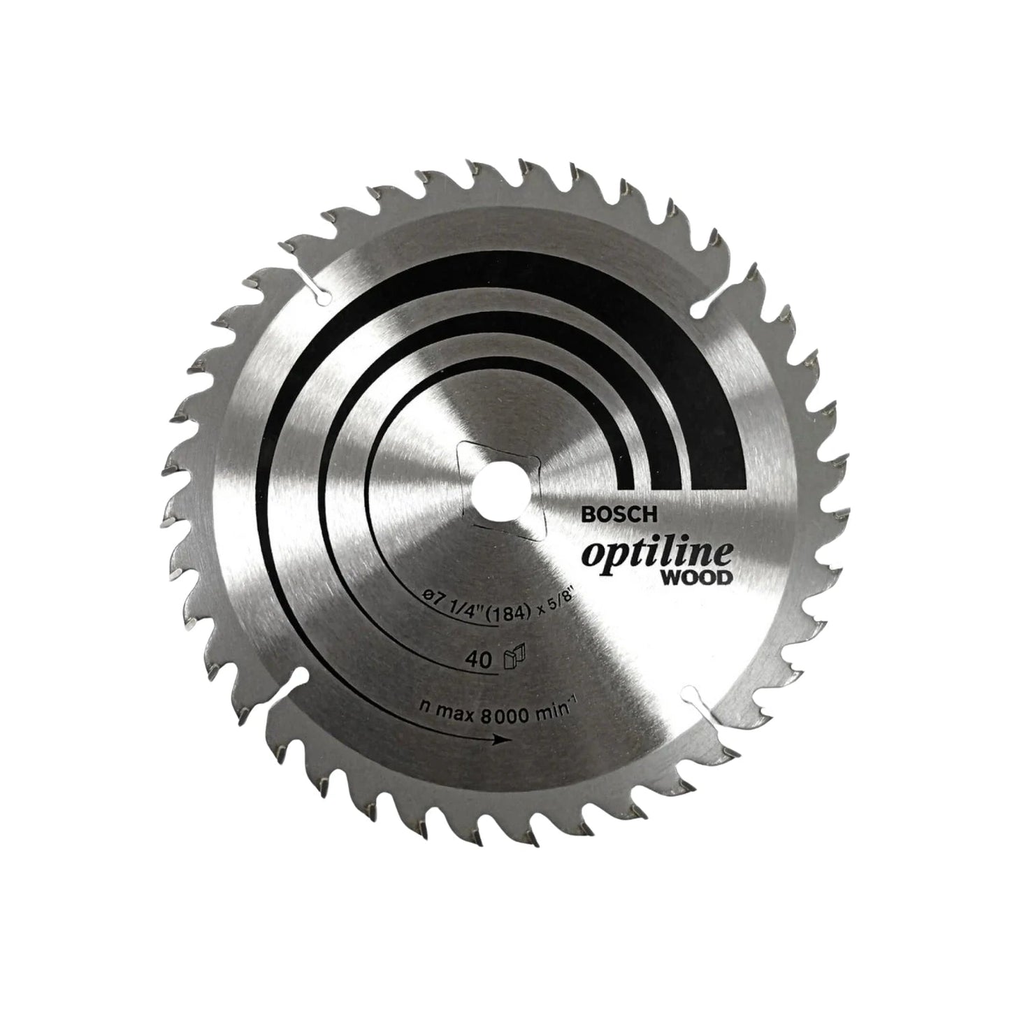 Disco sierra circular Bosch Optiline para madera, 7 1/4 pulgadas, 40 dientes, uso profesional.
