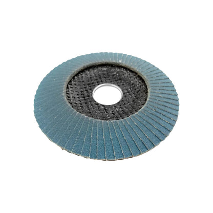Disco laminado azul para amoladora, abrasivo para desbastar y lijar metal y superficies.