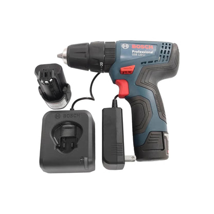 Atornillador inalámbrico Bosch 12V GSB 120-LI azul con batería de litio y cargador