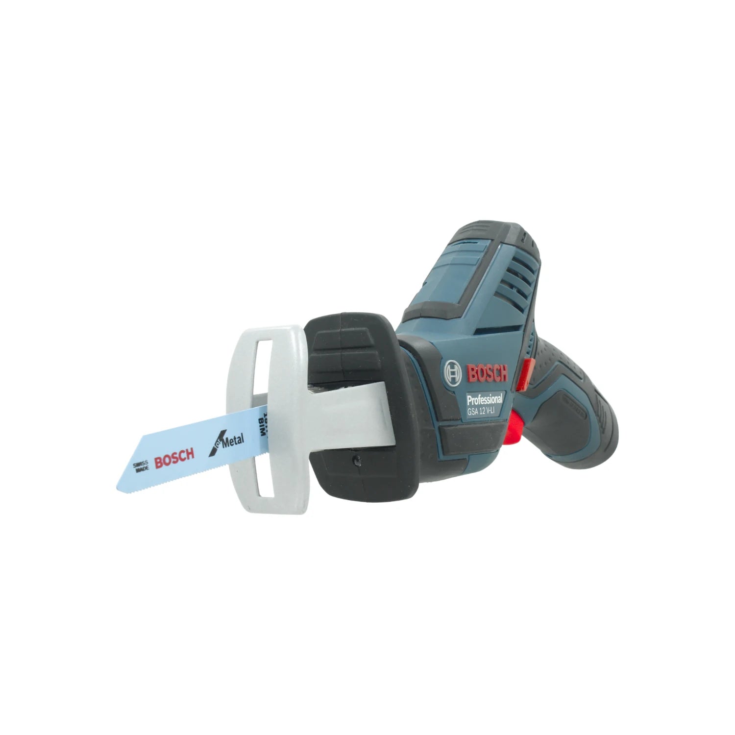 Sierra sable inalámbrica Bosch Professional GSA 12V-LI azul/negro con hoja BIM para corte de metal con batería