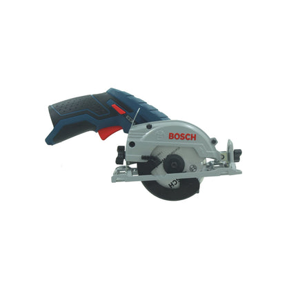 Sierra circular inalámbrica Bosch 12V compacta azul y negra para cortes precisos en madera y otros materiales