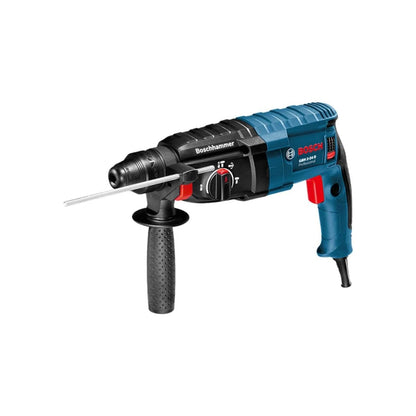 Taladro percutor Bosch GBH 2-24 D Professional azul, rotomartillo SDS para hormigón, con mango auxiliar