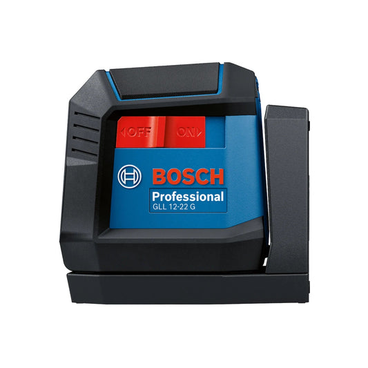 Nivel láser Bosch Professional GLL 12-22 G de haz verde, herramienta de medición para nivelado profesional