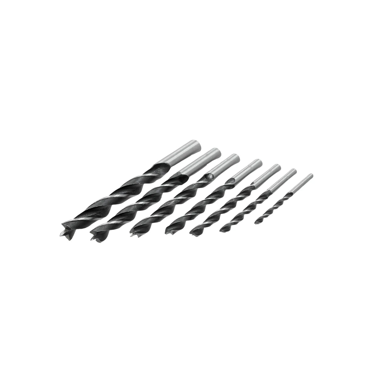 Set de 8 brocas para madera con punta de centrado de acero para perforaciones precisas en carpintería y bricolaje