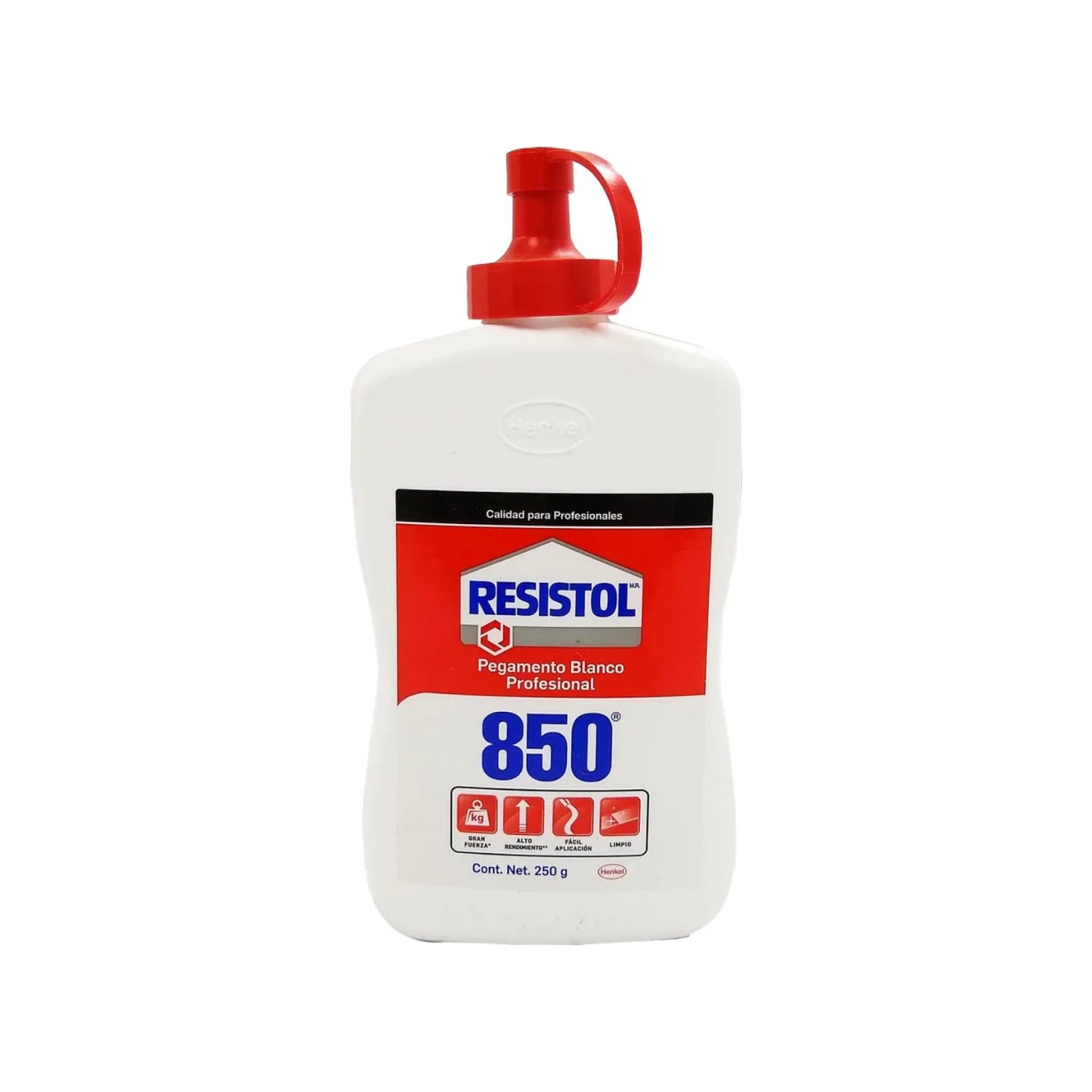 Pegamento blanco profesional Resistol 850 de 250g con gran fuerza para madera y ferretería