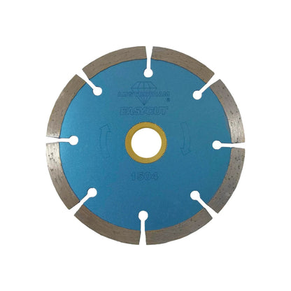Disco diamantado segmentado Austrodiam Easy Cut 1504 azul para corte de azulejos, cerámica y concreto.
